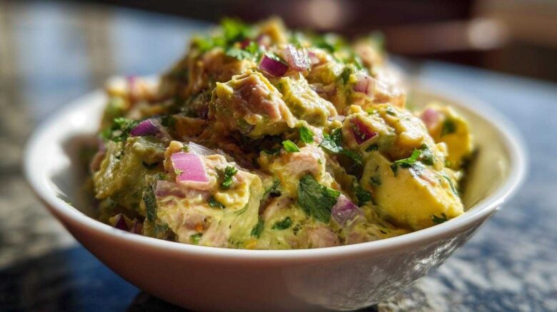 Avocado tuna salad