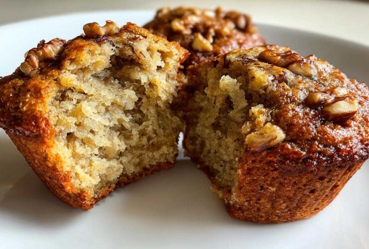 Banana walnut muffins