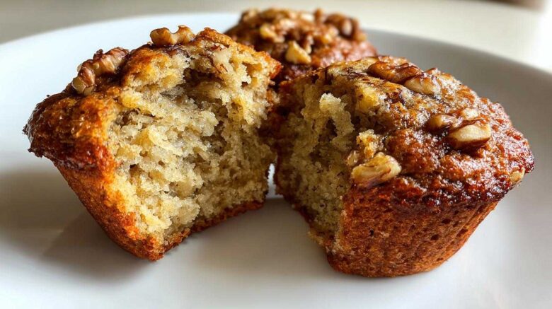 Banana walnut muffins