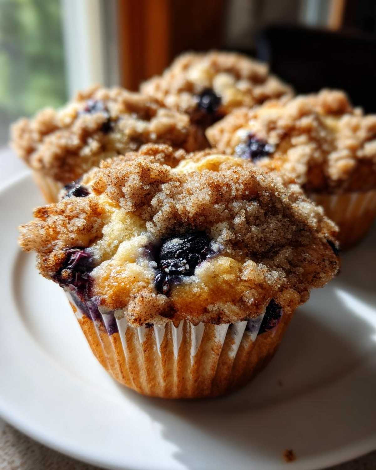 Blueberry streusel muffins - detail 4
