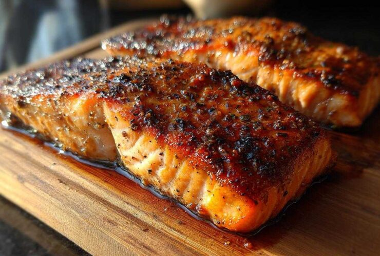 Cedar Plank Grilled Salmon (BBQ Favorite)