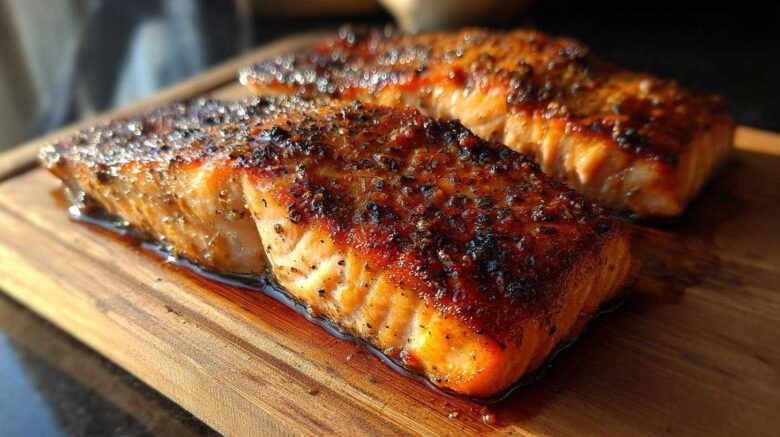 Cedar Plank Grilled Salmon (BBQ Favorite)