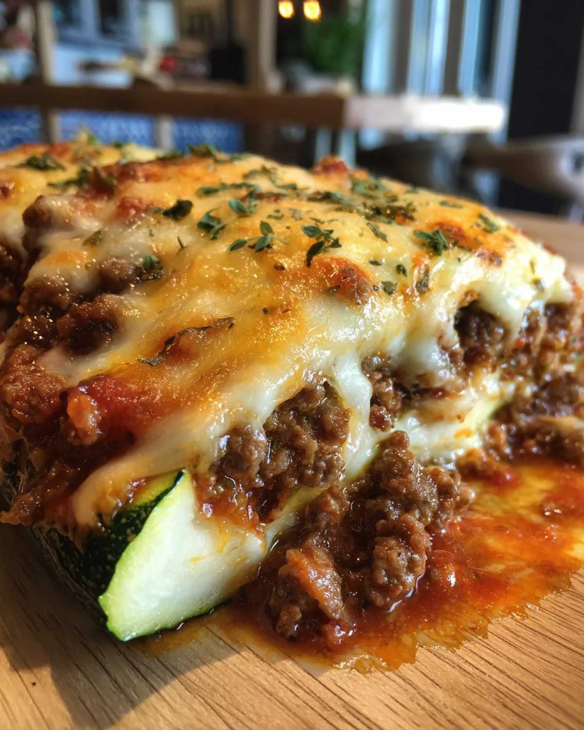 Cheesy Lasagna Stuffed Zucchini Boats - detail 1