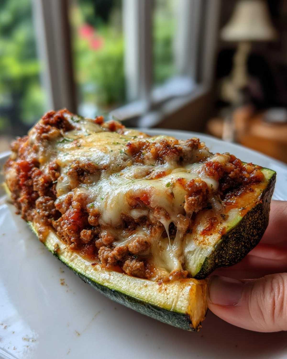 Cheesy Lasagna Stuffed Zucchini Boats - detail 4