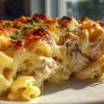 Cheesy tuna noodle casserole