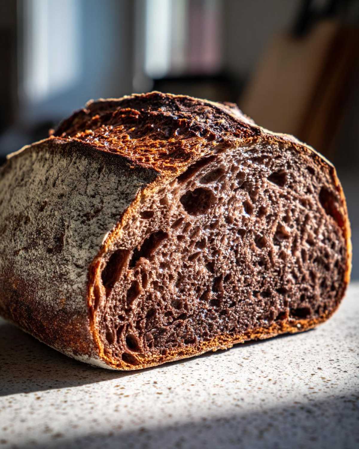 Chocolate Sourdough Bread - detail 1