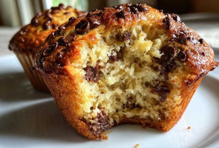 Chocolate chip banana muffins