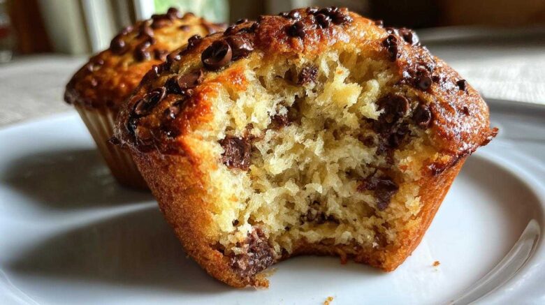 Chocolate chip banana muffins