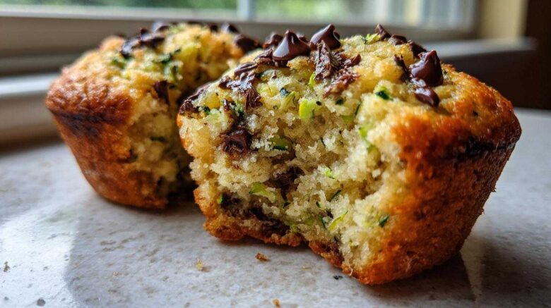 Chocolate chip zucchini muffins