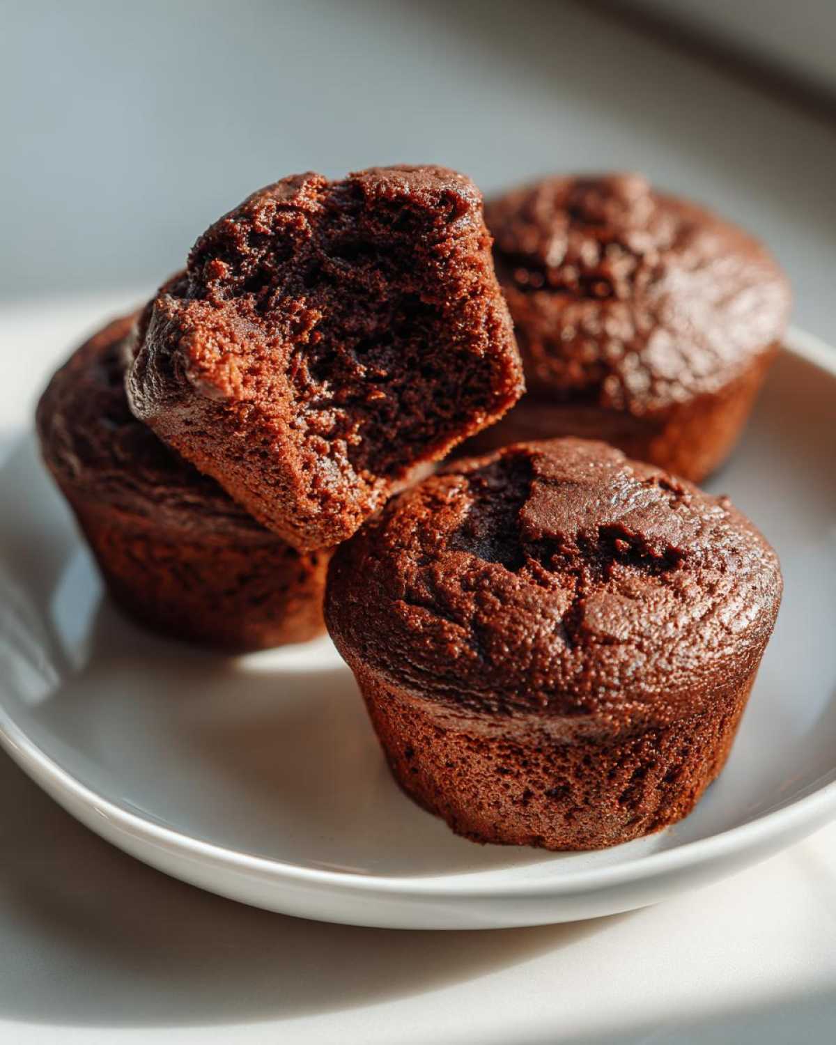 Chocolate protein muffins - detail 2