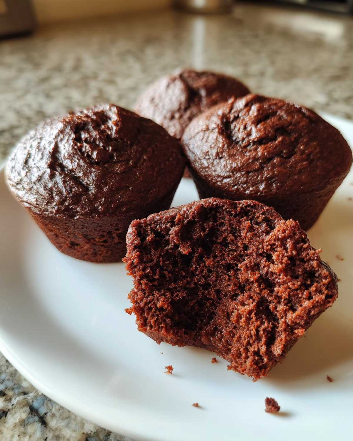 Chocolate protein muffins - detail 3