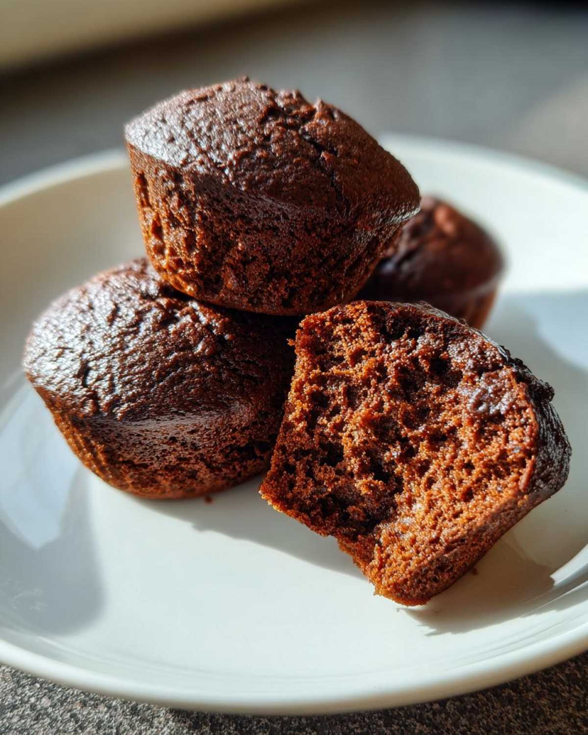 Chocolate protein muffins - detail 4