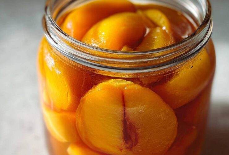 Classic Canned Peaches in Syrup