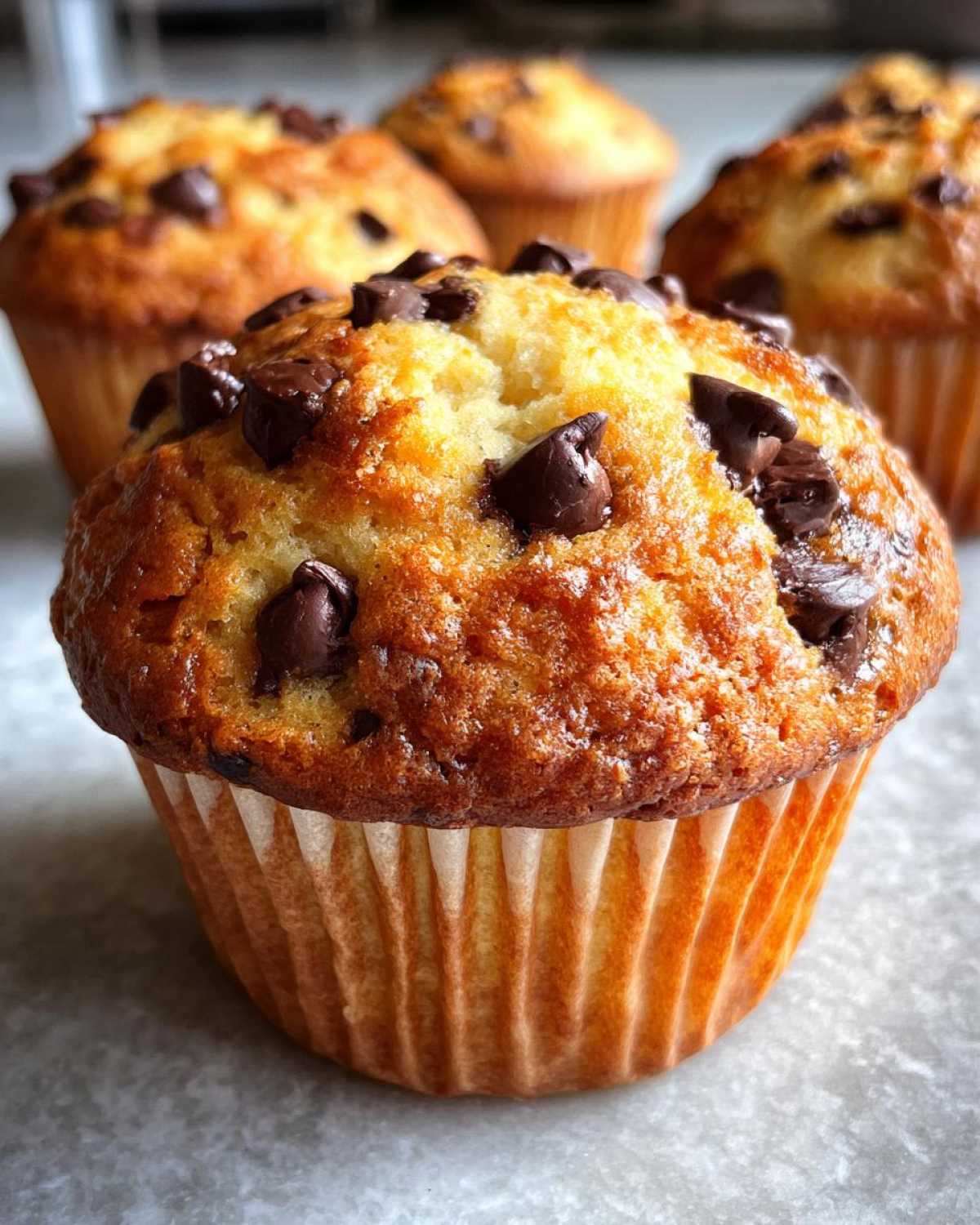 Classic chocolate chip muffins - detail 3
