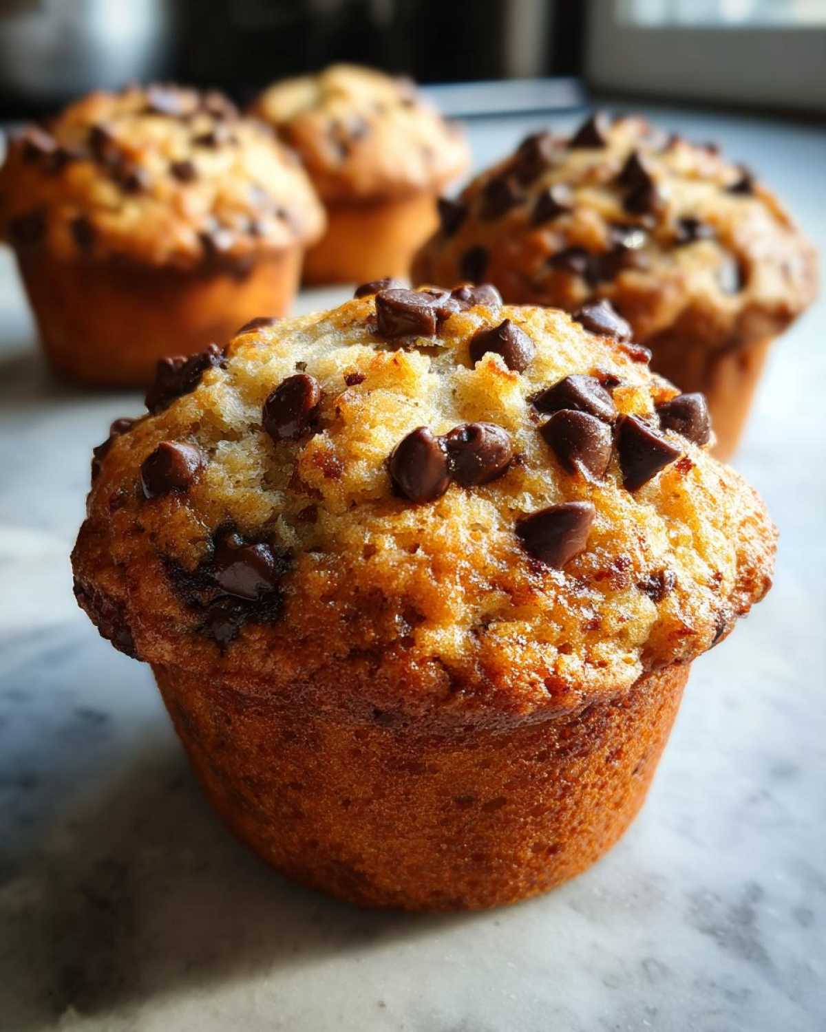 Classic chocolate chip muffins - detail 4