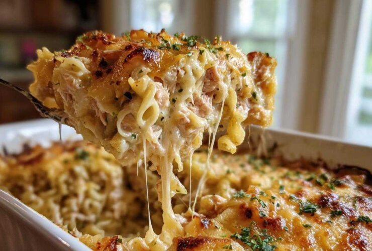 Classic tuna noodle casserole