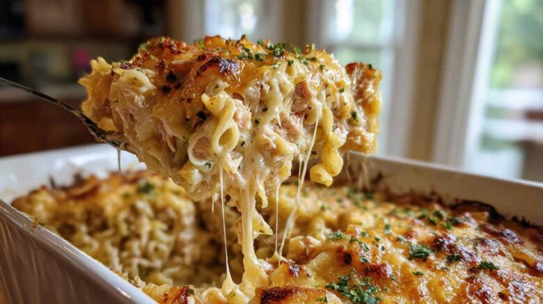 Classic tuna noodle casserole