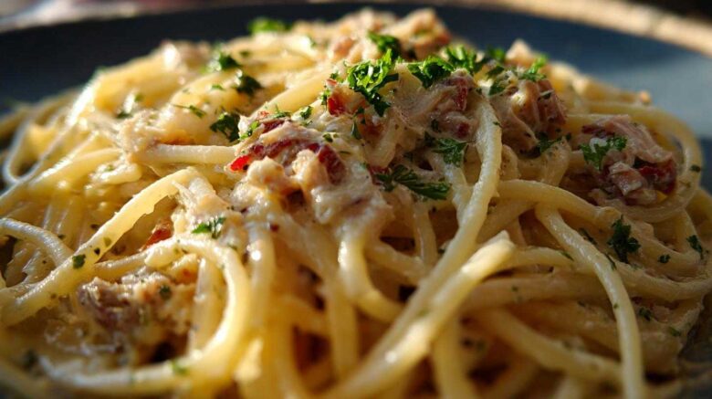 Creamy tuna pasta