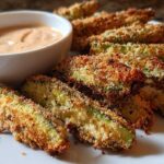 Crispy Baked Avocado Fries (with Chipotle Dip)