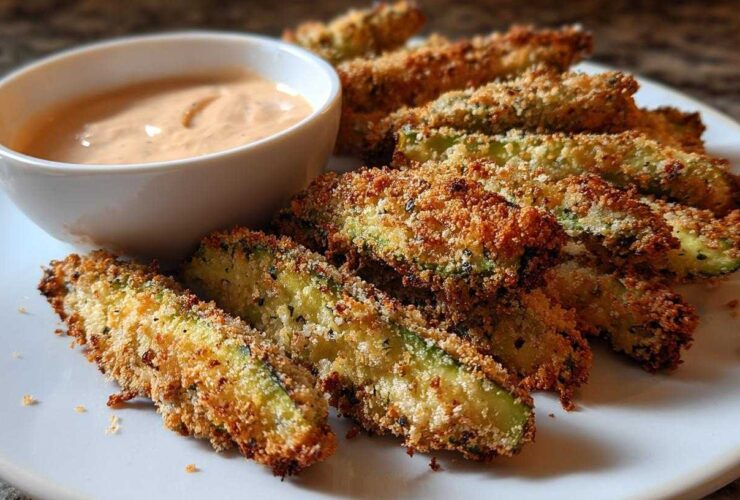 Crispy Baked Avocado Fries (with Chipotle Dip)
