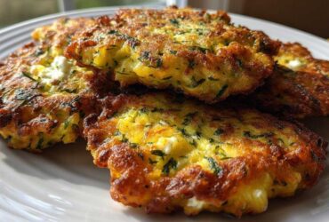 Crispy Zucchini Fritters (with Feta)