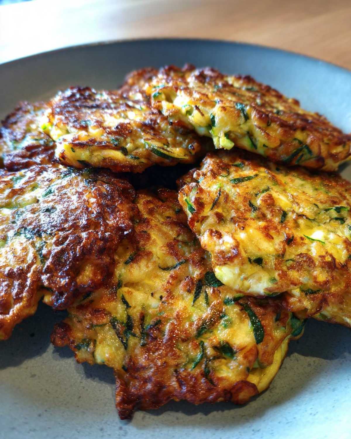 Crispy Zucchini Fritters (with Feta) - detail 4