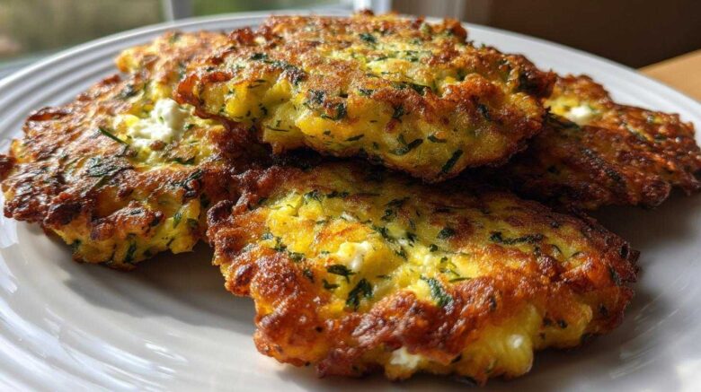 Crispy Zucchini Fritters (with Feta)