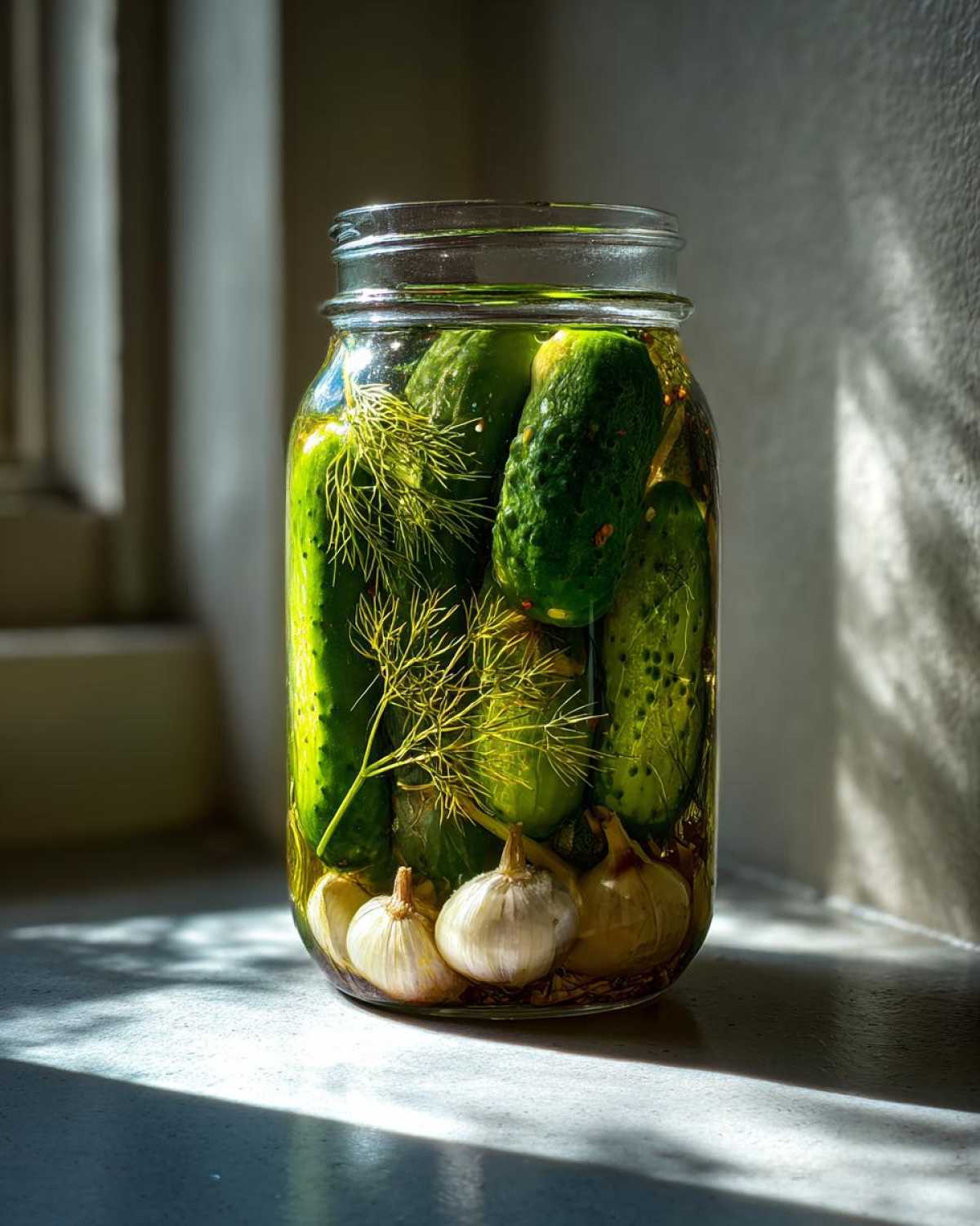 Crunchy Refrigerator Dill Pickles - detail 2
