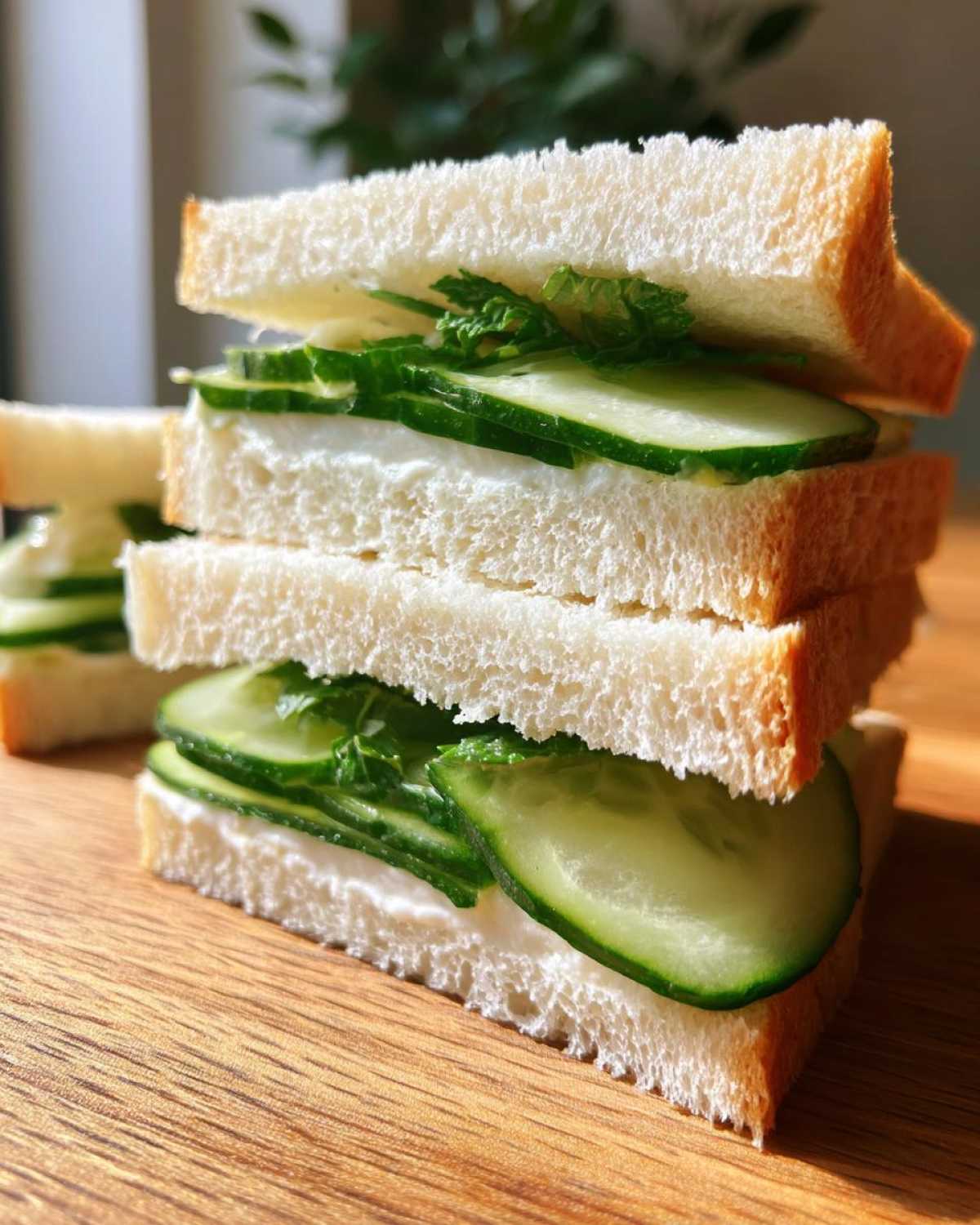 Cucumber Mint Tea Sandwiches - detail 3