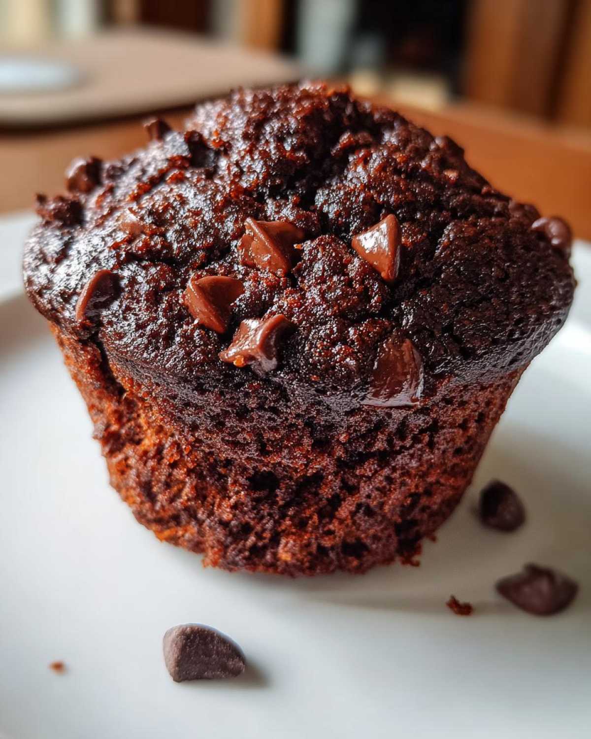 Double chocolate chip muffins - detail 4
