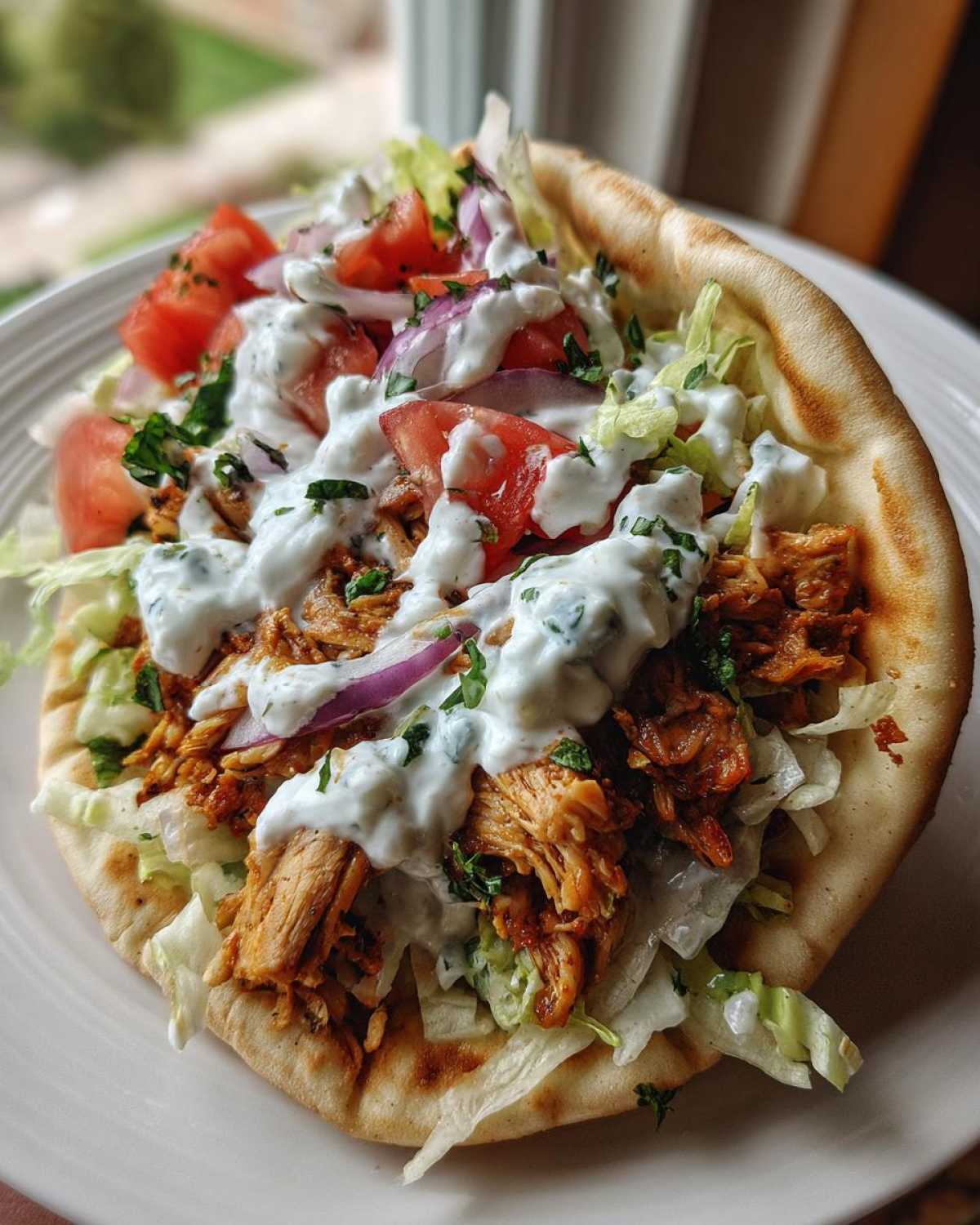Easy Chicken Gyros (with Tzatziki) - detail 3