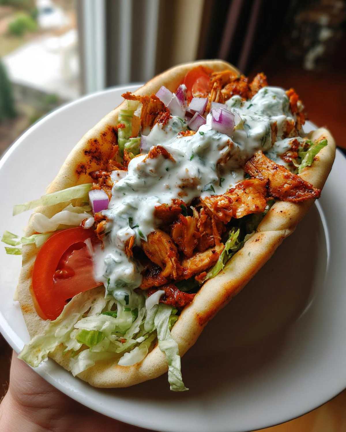 Easy Chicken Gyros (with Tzatziki) - detail 4