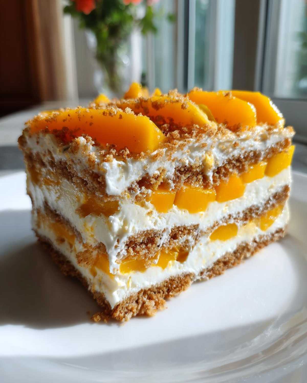Filipino Mango Float (No-Bake Icebox Cake) - detail 1