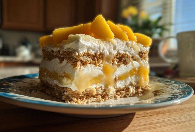 Filipino Mango Float (No-Bake Icebox Cake)