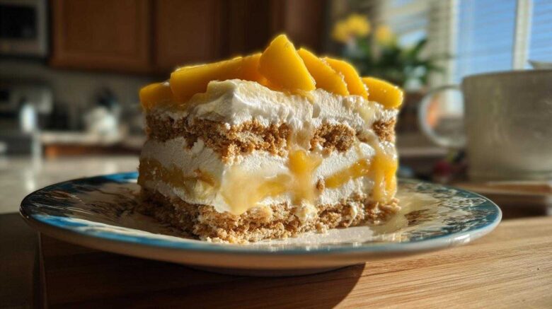 Filipino Mango Float (No-Bake Icebox Cake)