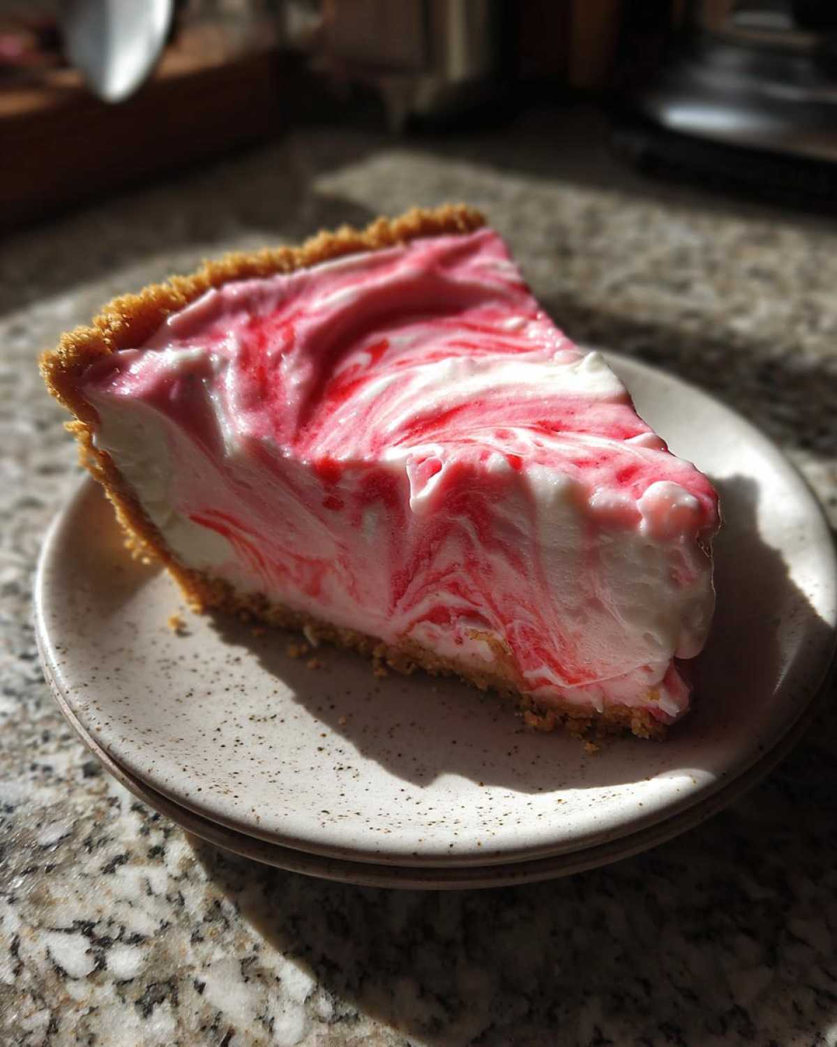 Frozen Strawberry Lemonade Pie - detail 3