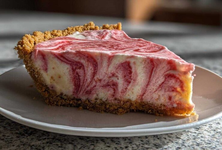 Frozen Strawberry Lemonade Pie