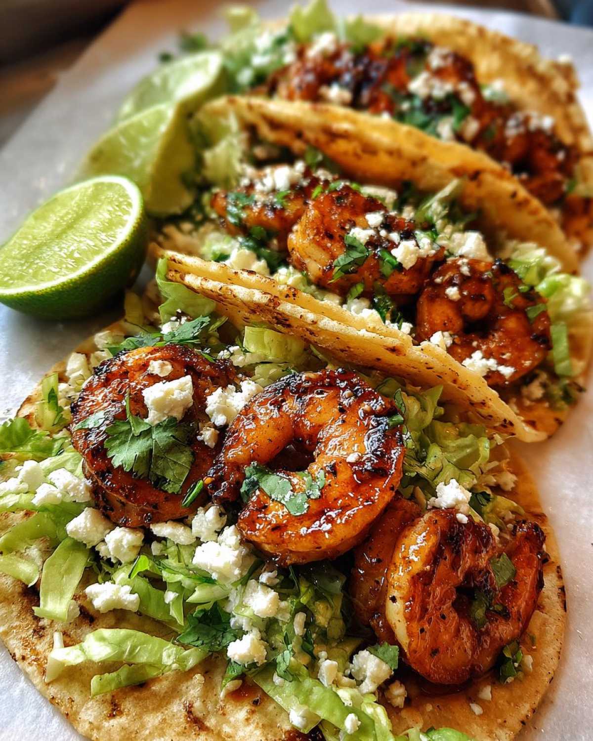 Garlic-Lime Grilled Shrimp Tacos - detail 2