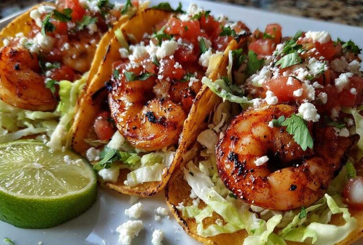 Garlic-Lime Grilled Shrimp Tacos