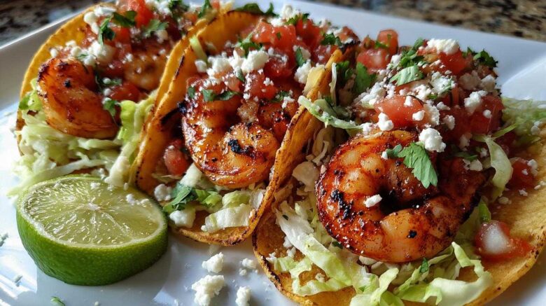 Garlic-Lime Grilled Shrimp Tacos
