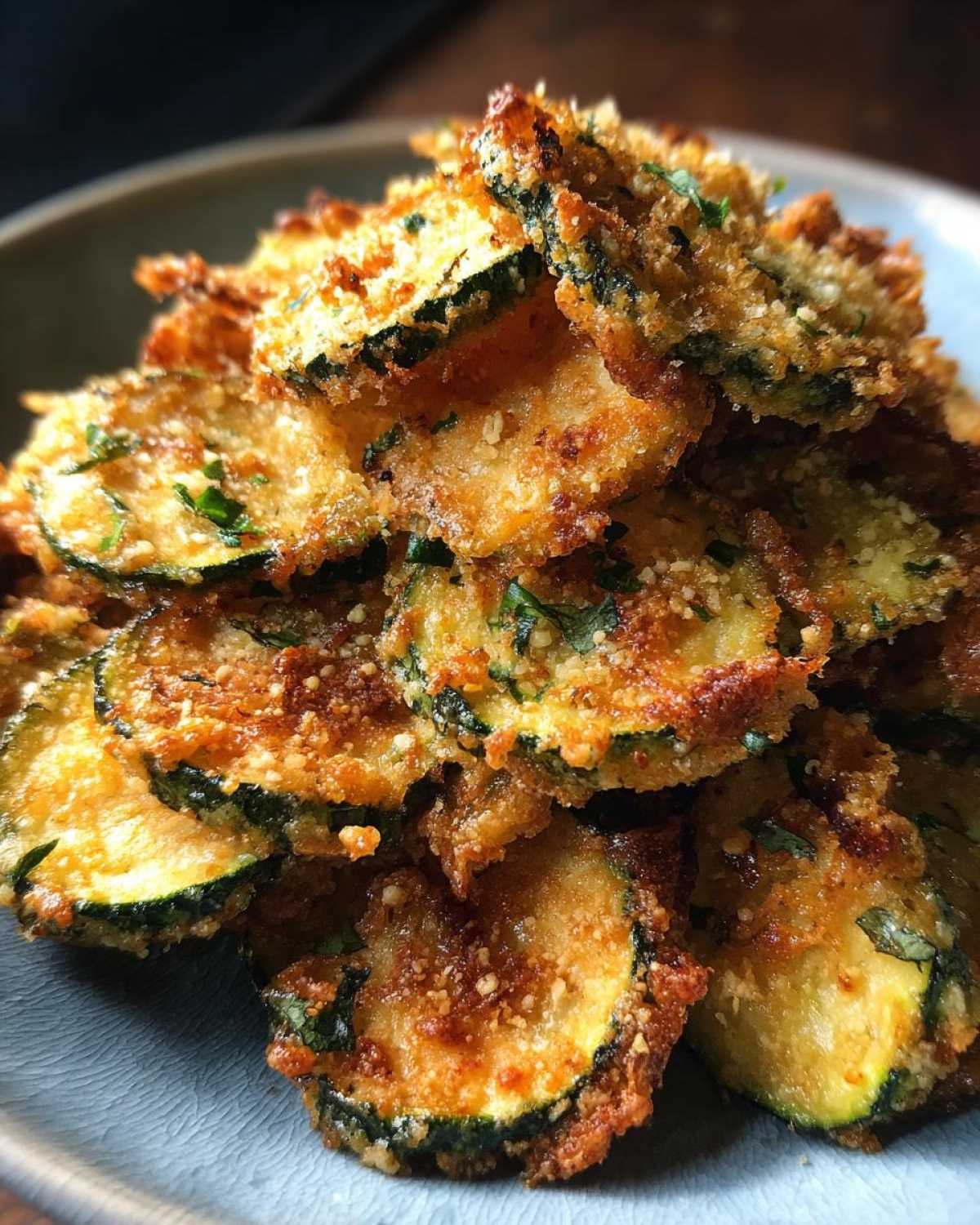 Garlic Parmesan Zucchini Chips (Air Fryer) - detail 1