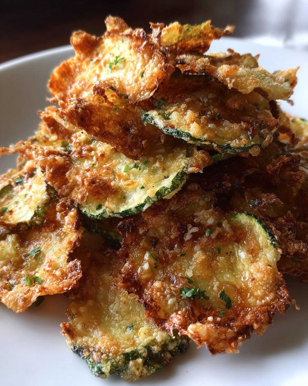 Garlic Parmesan Zucchini Chips (Air Fryer) - detail 2