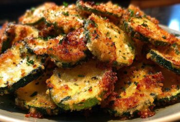 Garlic Parmesan Zucchini Chips (Air Fryer)
