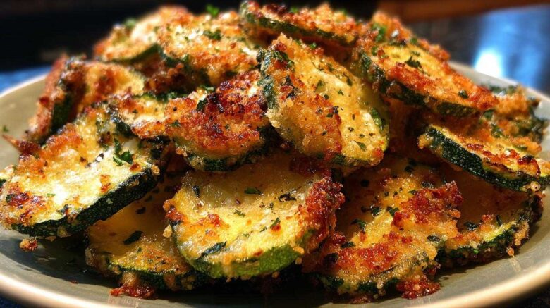 Garlic Parmesan Zucchini Chips (Air Fryer)