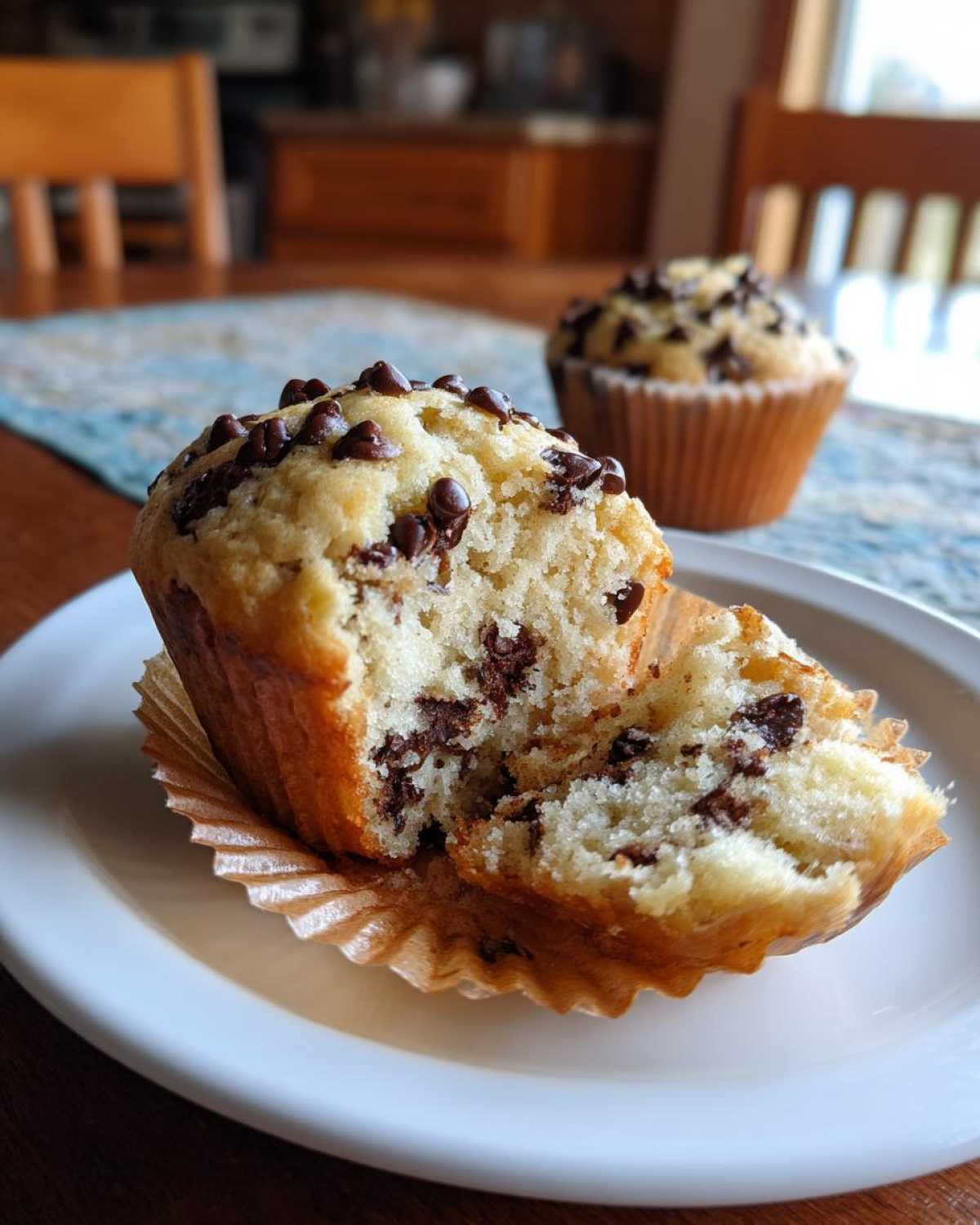 Gluten-free chocolate chip muffins - detail 2