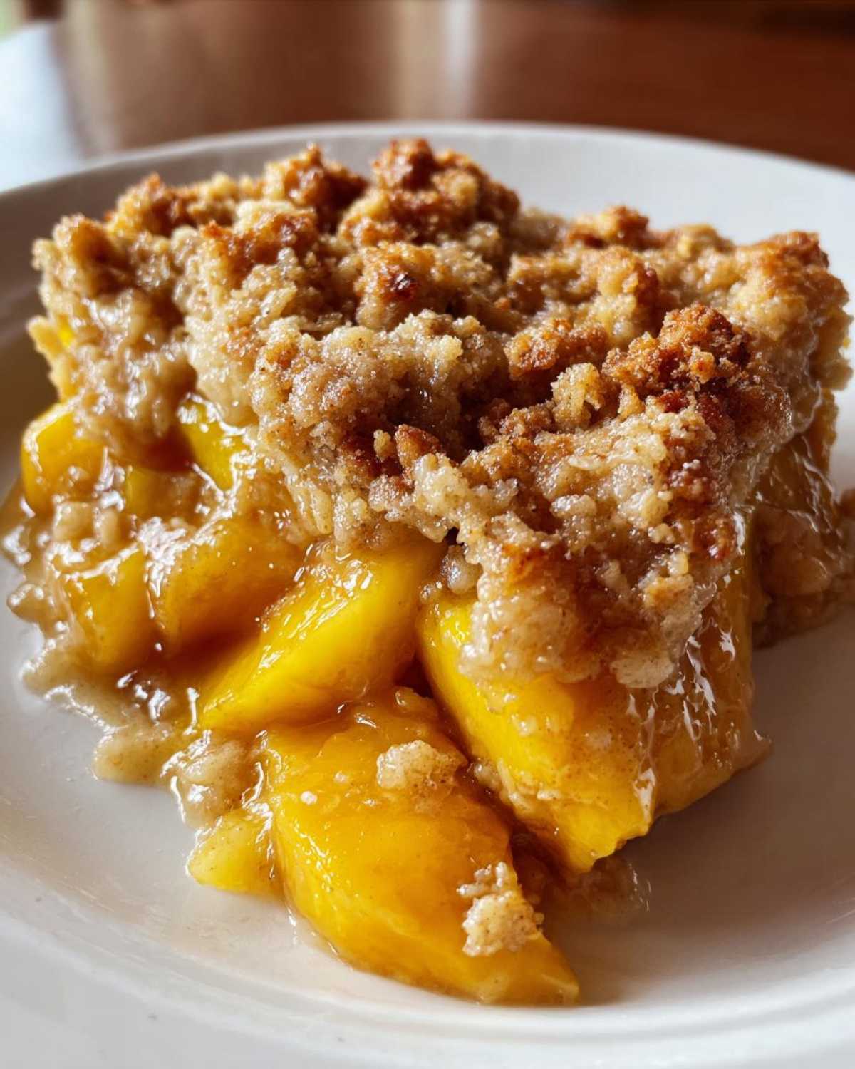 Golden Peach Crisp - detail 1