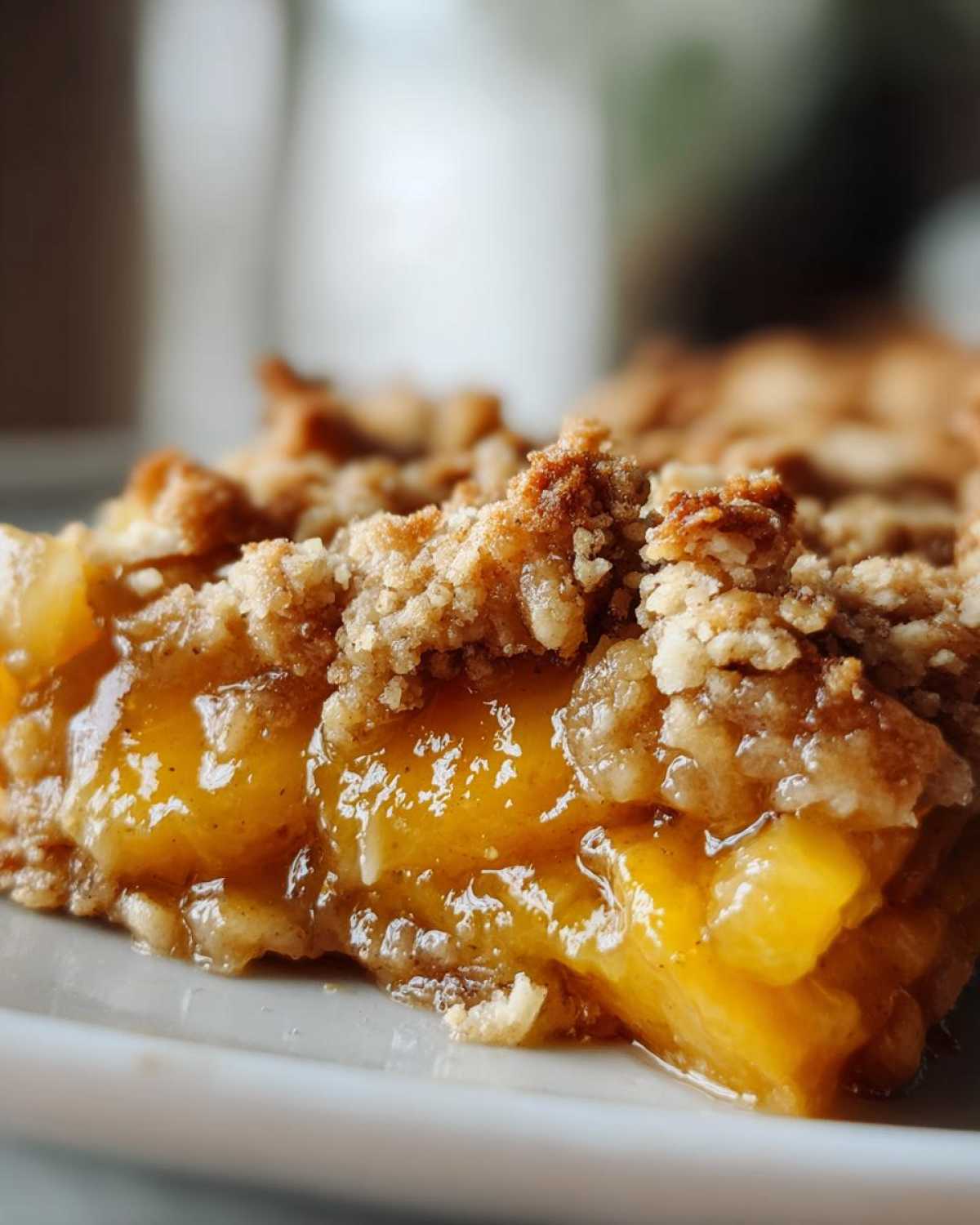 Golden Peach Crisp - detail 2