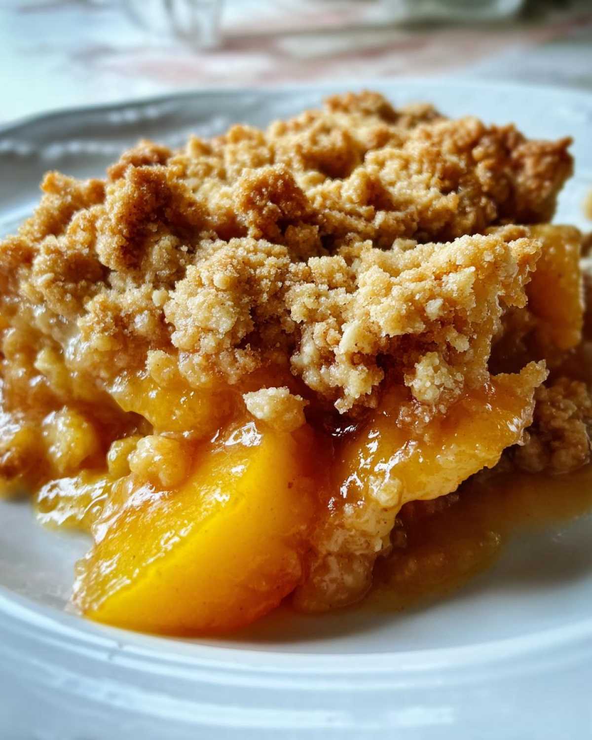 Golden Peach Crisp - detail 3