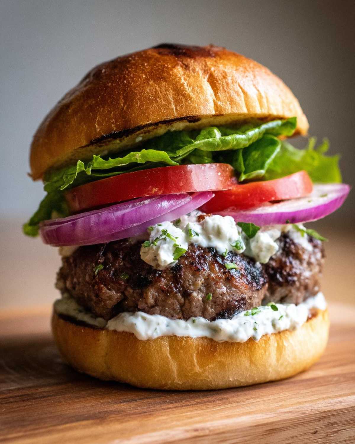 Greek Lamb Burgers (with Tzatziki) - detail 1