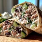 Greek tuna wrap